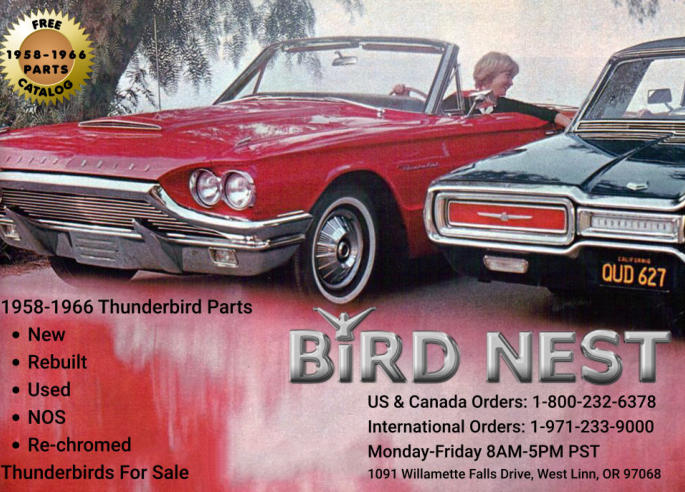 1958-1966 Thunderbird Parts at Bird Nest